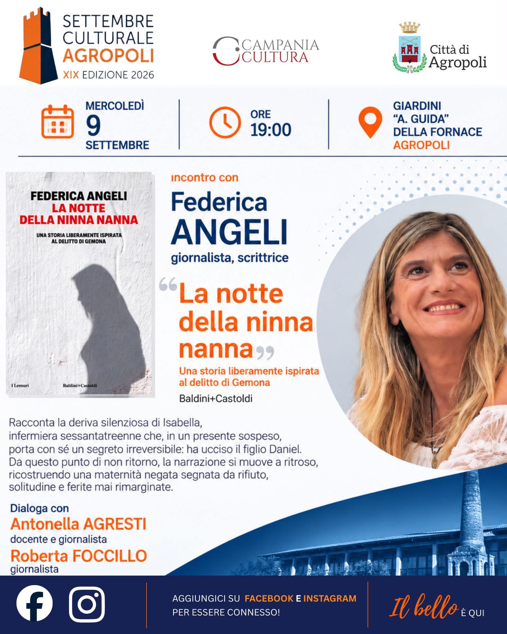 Federica Angeli al Settembre Culturale di Agropoli